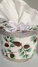 Load image into Gallery viewer, Lotta Bling Glitter Pine Cone Tissue Dispenser