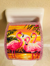 Load image into Gallery viewer, Flamingo Paradise Toilet Paper Dispenser